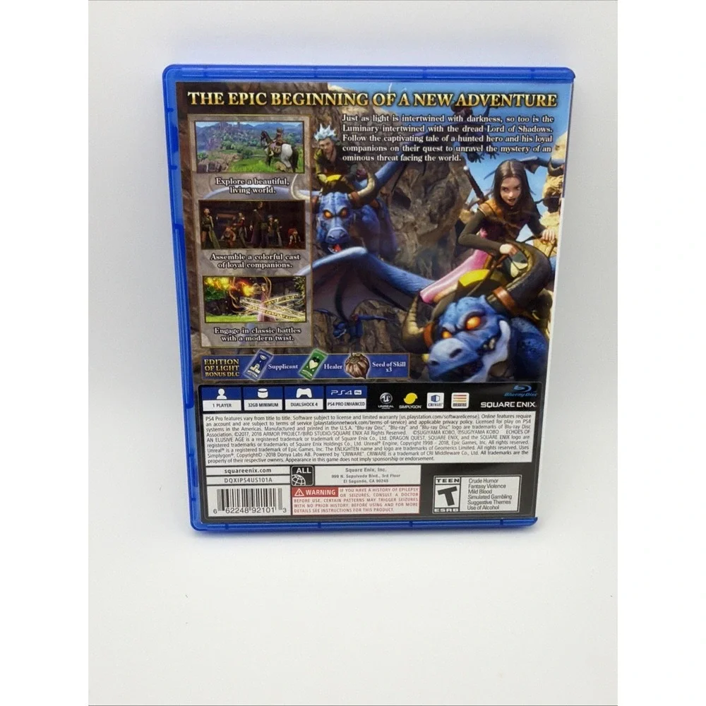 Dragon Quest XI Echoes of an Elusive Age (Playstation 4, 2018)